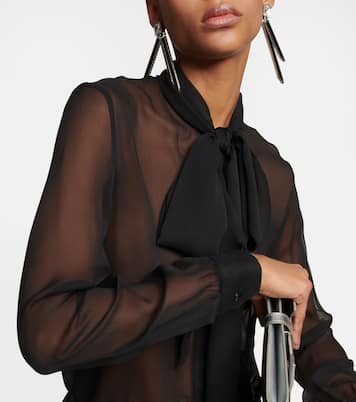Schluppenbluse aus Seide | Saint Laurent