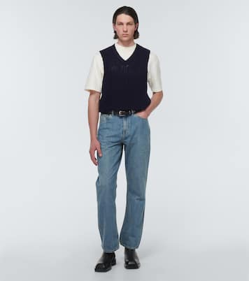 Intact ribbed-knit cotton sweater vest | Our Legacy