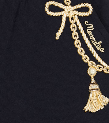 Embroidered cotton jersey shorts | Monnalisa