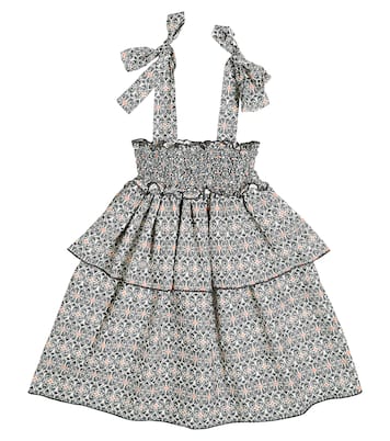 Mallorca printed smocked dress | Suncracy