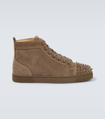 Louis Spikes suede high-top sneakers | Christian Louboutin