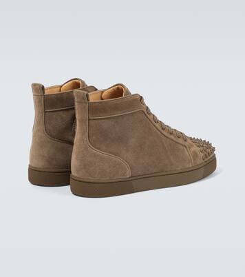 Louis Spikes suede high-top sneakers | Christian Louboutin