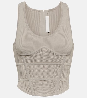 Bustier-Top aus Rippstrick | Dion Lee