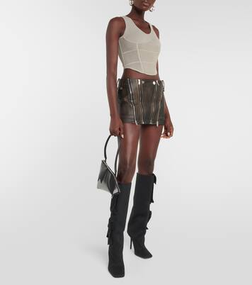 Bustier-Top aus Rippstrick | Dion Lee