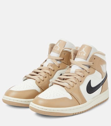 Jordan 1 Mid leather sneakers | Nike