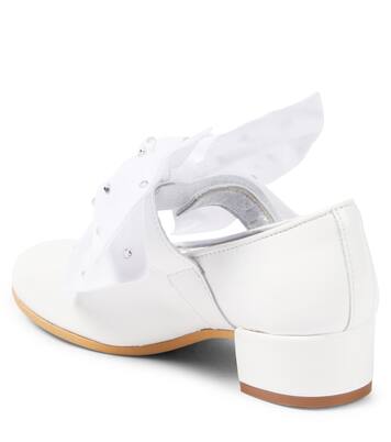 Bow-detail patent leather Mary Jane pumps | Monnalisa