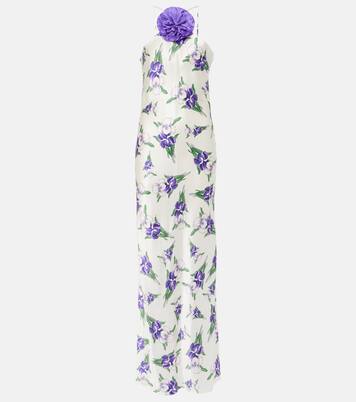 Robe longue en soie à fleurs | Rodarte