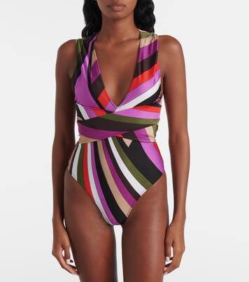 Bañador Iride con cuello halter | Pucci