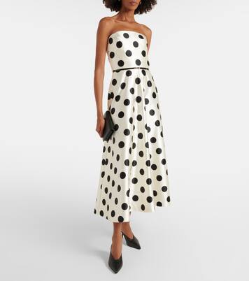 Robe longue Cippo en coton et soie | Max Mara