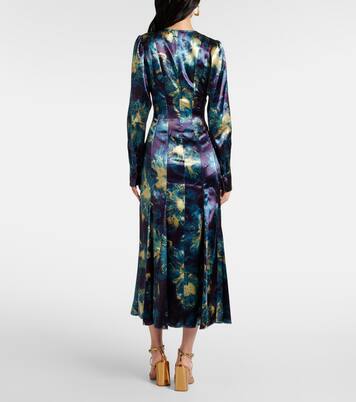 Midikleid Azrou aus Satin | Ulla Johnson