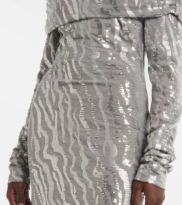 Robe midi à sequins | Rotate