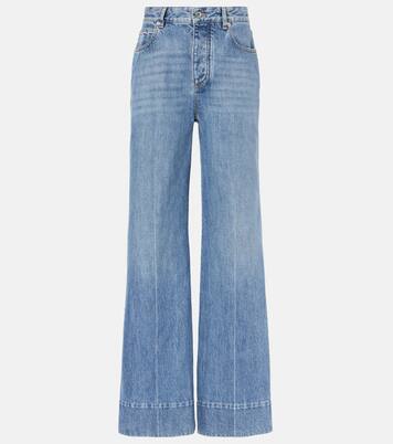 Jeans a gamba larga e vita alta | Bottega Veneta