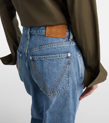 Jeans a gamba larga e vita alta | Bottega Veneta