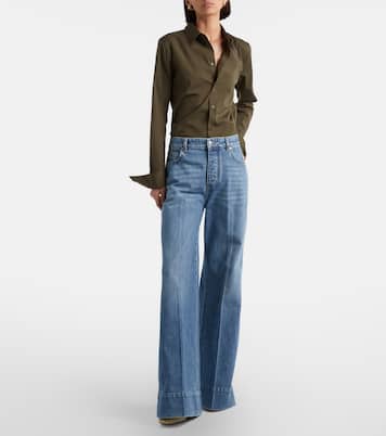 Jeans a gamba larga e vita alta | Bottega Veneta