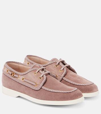 Palm Avenue suede boat shoes | Valentino Garavani