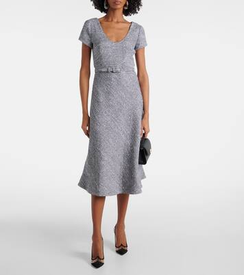 Midikleid aus Tweed mit Pailletten | Alessandra Rich