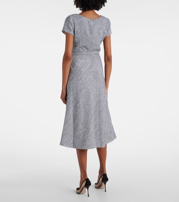 Midikleid aus Tweed mit Pailletten | Alessandra Rich