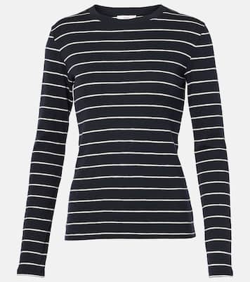 Striped cotton-blend top | Vince