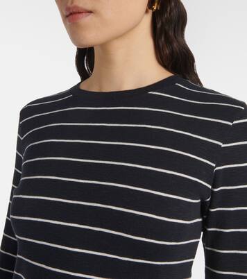Striped cotton-blend top | Vince