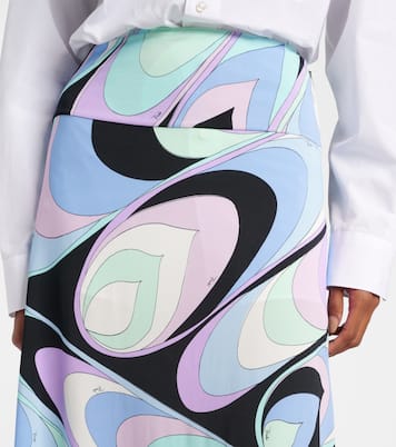Jersey satin maxi skirt | Pucci