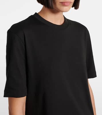 Camiseta de jersey de algodón con peplum | Alaïa