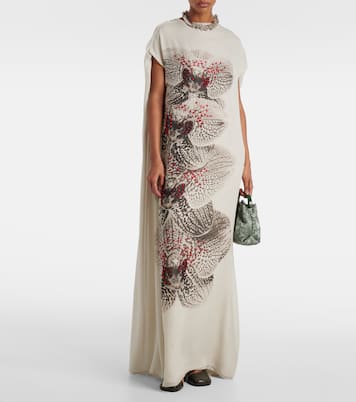 Abito lungo in georgette di seta | Dries Van Noten