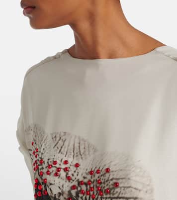 Abito lungo in georgette di seta | Dries Van Noten