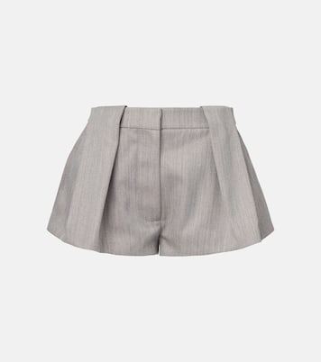 High-Rise Shorts aus einem Wollgemisch | Stella McCartney