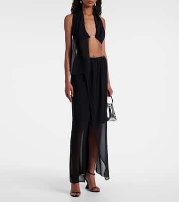 Wickelrock aus Seiden-Georgette | Christopher Esber