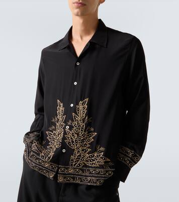 Chemise Beaded Epoque en soie | Bode