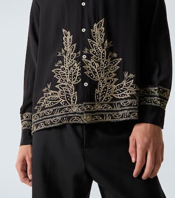Chemise Beaded Epoque en soie | Bode