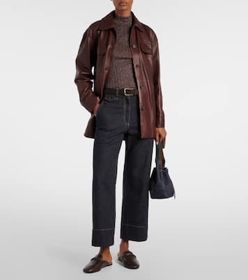 High-rise wide-leg jeans | Brunello Cucinelli