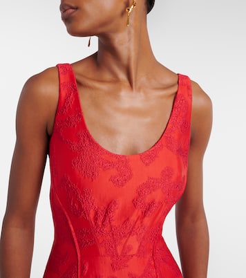 Robe midi Labrina en jacquard | Emilia Wickstead