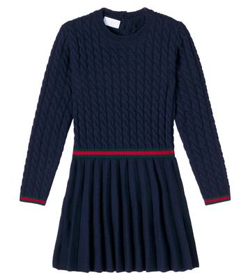 Robe Webstripe en laine | Gucci Kids