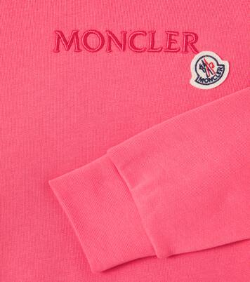 Logo embroidered cotton jersey hoodie | Moncler Enfant