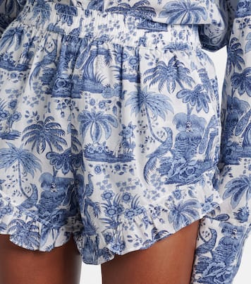 Boyana printed cotton toile shorts | Staud