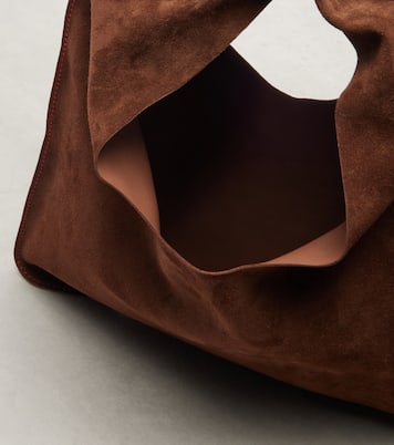 Bindle Small suede tote bag | The Row