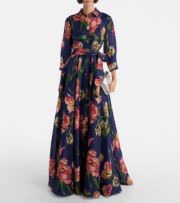 Floral gazar gown | Carolina Herrera