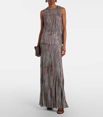 Top aus Häkelstrick mit Pailletten | Missoni