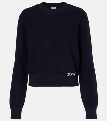 Pull brodé en laine à logo | Loewe
