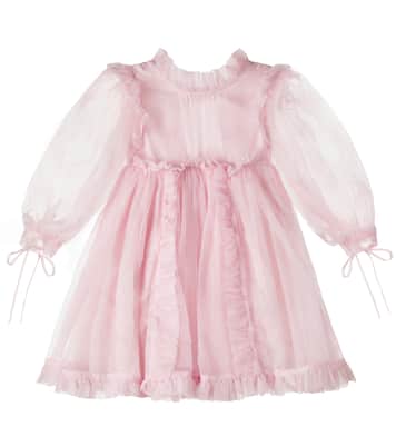 Bow-detail silk organza dress | Petite Amalie  