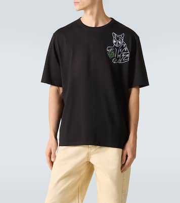 x Louis Wain – T-shirt brodé en coton | Loewe