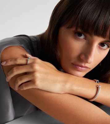 Bague Petite Cable Collectibles® en argent sterling et turquoises | David Yurman