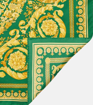 Pañuelo Barocco en sarga de seda | Versace