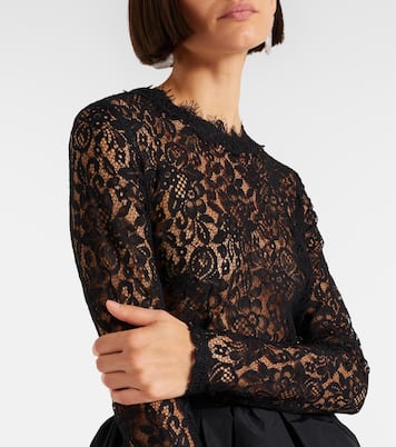 Dixie peplum lace and taffeta minidress | Rebecca Vallance