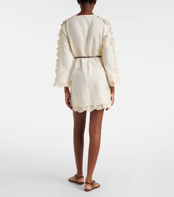 Robe Akawen brodée en lin | Zimmermann