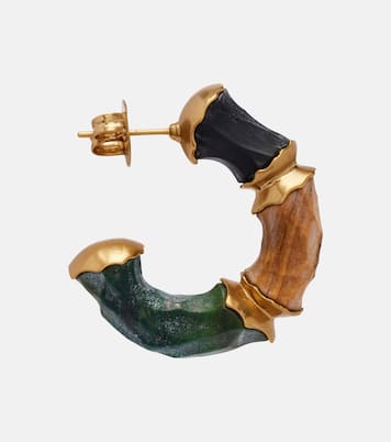 Wisp gold-plated hoop earrings | Zimmermann