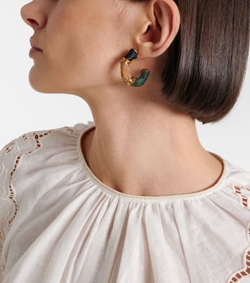 Wisp gold-plated hoop earrings | Zimmermann