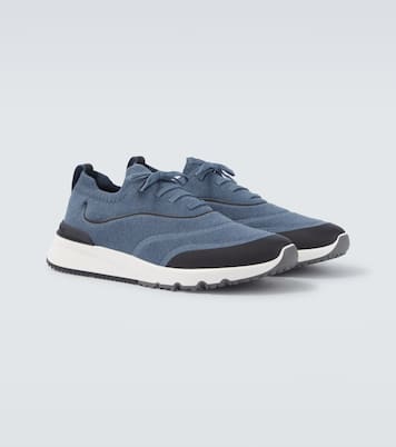 Techno knitted sneakers | Brunello Cucinelli