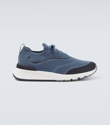 Techno knitted sneakers | Brunello Cucinelli